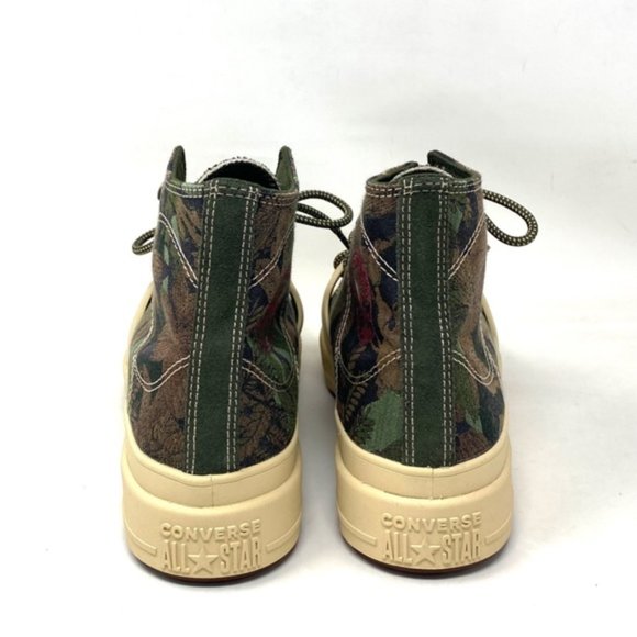 Converse Chuck Construct Black Joy Platform Shoes Grassy Jacquard Men’s A05308C - Picture 7 of 10